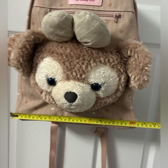 Tokyo Disneyland ShellieMay Plush Bear Backpack in Dusty Pink - Picture 5 of 11